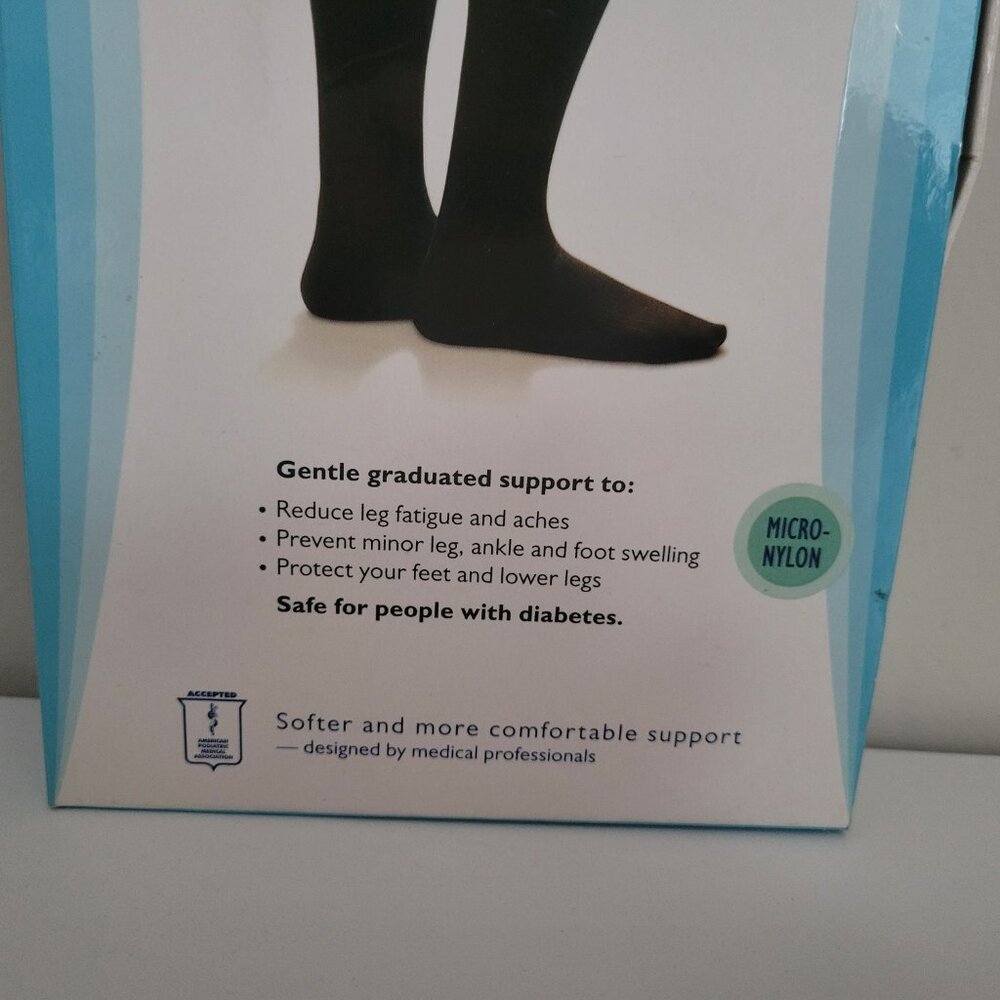Dr Comfort Shape to Fit Compression Dress Socks Men's SMALL 10-15 mmHg WHITE - Picture 5 of 10